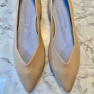 Camel, Rothy's Pointed Flat (Size 10.5)
